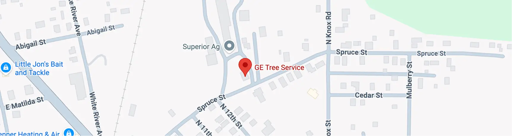 GE Tree Service Area Map